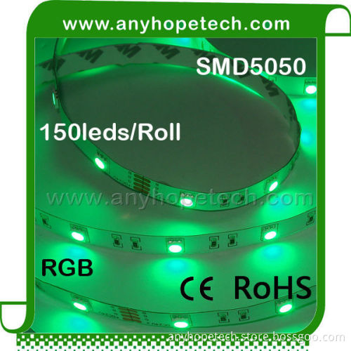 Long lifespan top quality color changing 30ledm dc24v dmx rgb led tape light